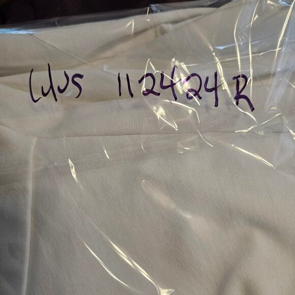 NWT Lulus Drinks On Me White Sleeveless Pleated Bodycon Dress Cocktail Sz L - Picture 12 of 12